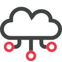 Cloud, veiligheid en gebruikersbeheer icoon | Treetop Online Cloud, veiligheid en gebruikersbeheer icoon | Treetop Online